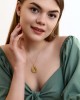 Hayat ve Dilek Ağacı Yuvarlak Gümüş Kolye